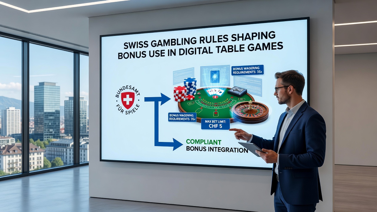 Detailed view of roulette table interface displaying Swiss bonus terms and wagering progress